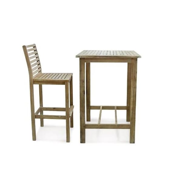 Malibu Outdoor Malibu Outdoor Patio 3Piece Wood Bistro Set V1381